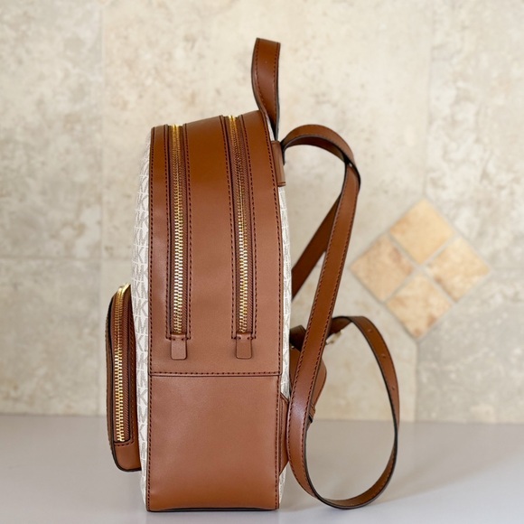 Michael Kors Jaycee Medium Backpack MK Vanilla/Brown main image 10